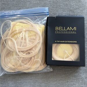 BELLAMI Professional K-Tip Extensions in Light Blonde